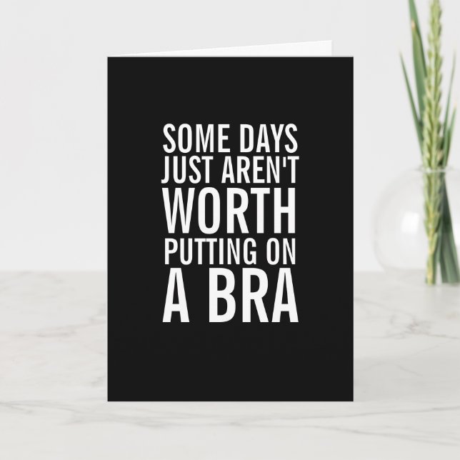 Bra Worthy Days Ahead Get Well Soon Greeting Card (Front)