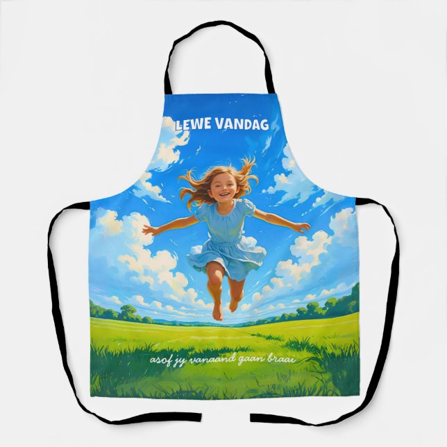 BRAAI Meme Afrikaans Saffa Expat Afrikaanse Humour Apron (Front)