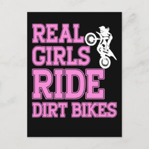 Braap Gifts Women Motorcycle Motocross Dirt Bike Postcard
