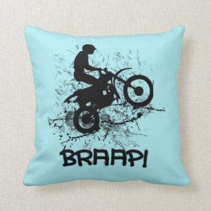 Braap Motocross Dirt Bikers Cushion