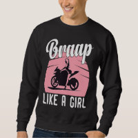 Braap Motorcycle Girl Motocross Dirt Bike Saying