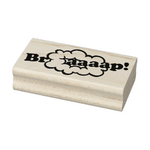 Braap! Smoke Ring 2-Stroke Engine Dirt Bike Sound Rubber Stamp