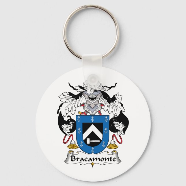 Bracamonte Family Crest Key Ring (Front)