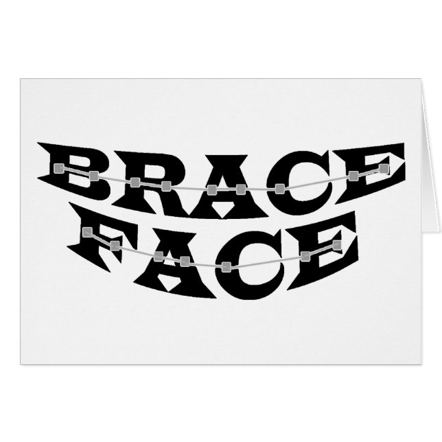 BRACE FACE Card (Front Horizontal)