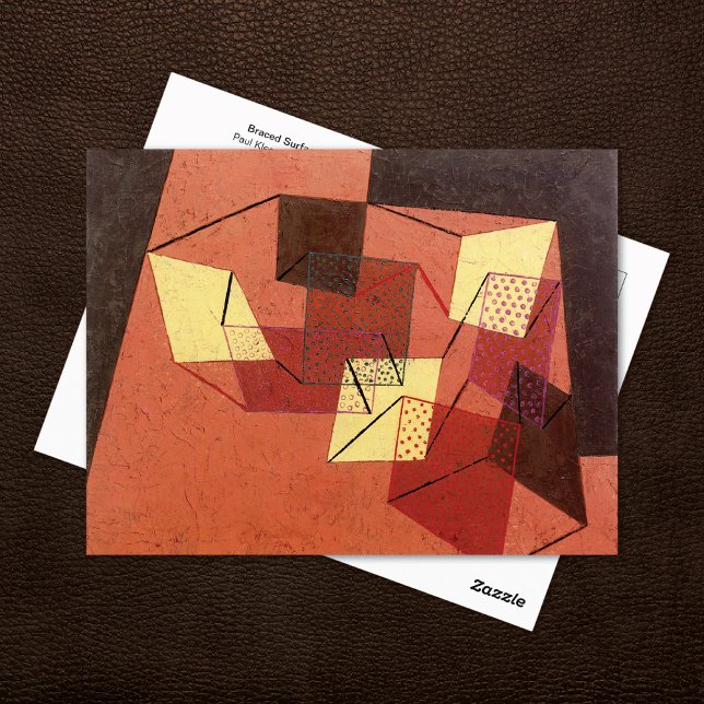 Braced Surfaces Abstract Paul Klee Postcard (Creator Uploaded)