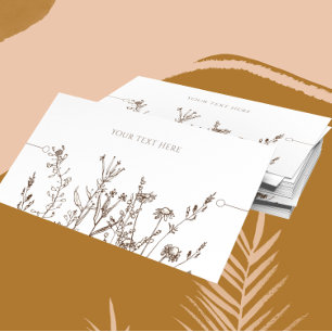 Bracelet Display Card • Earthy Floral