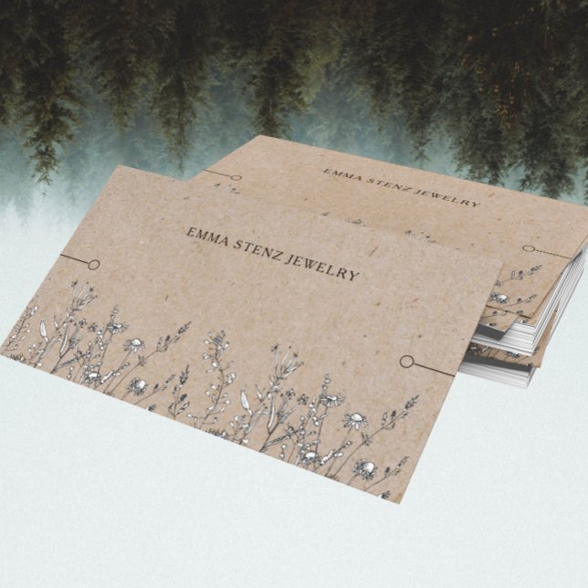 Bracelet Display Card • Rustic Wildflowers (Creator Uploaded)