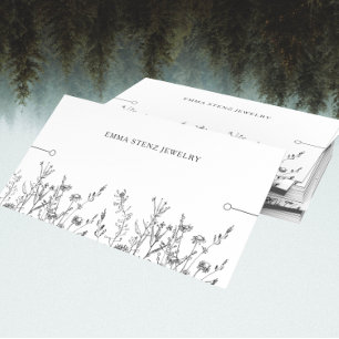 Bracelet Display Card • Rustic Wildflowers