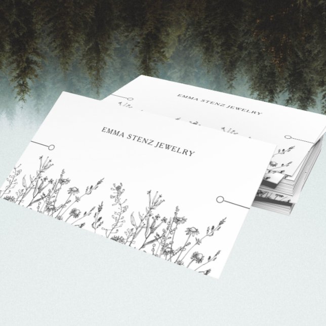 Bracelet Display Card • Rustic Wildflowers (Creator Uploaded)