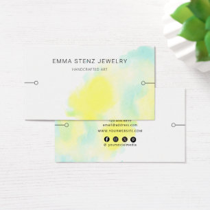 Bracelet Display Card • Serene Watercolor Splash