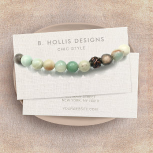 Bracelet or Necklace Display Holder, Linen (image)