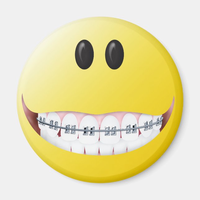Braces Face Magnet (Front)