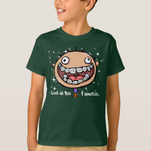 Braces. Happy. Zany. Look at me, I sparkle. T-Shirt