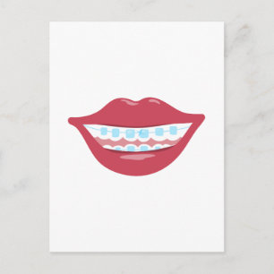 Braces Smile Postcard