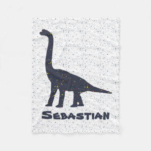 Brachiosaurus Custom Name Fleece Blanket, Small Blanket
