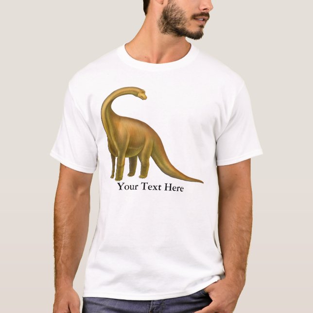 Brachiosaurus Dinosaur Adult T-Shirt (Front)