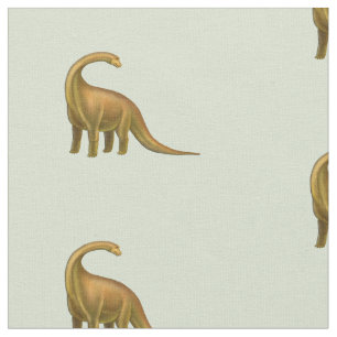 Brachiosaurus Dinosaur Combed Cotton Fabric