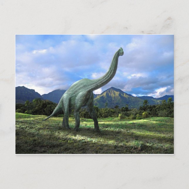 Brachiosaurus Dinosaur Postcard (Front)