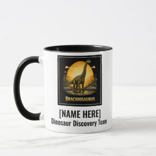 Brachiosaurus Dinosaur Prehistoric Moon Mug