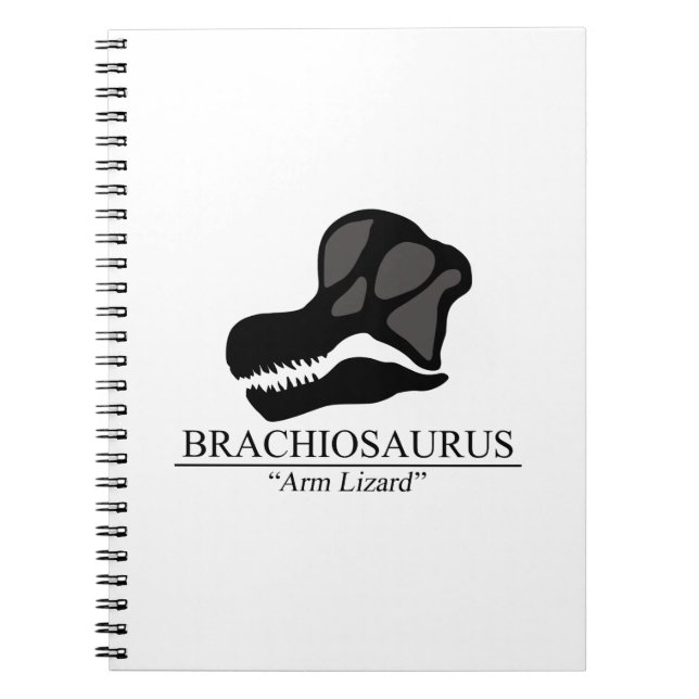 Brachiosaurus Skull Spiral Notebook (Front)