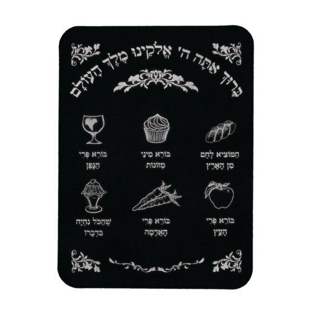Brachot Magnet (Vertical)