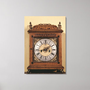 Bracket clock, c.1700 canvas print
