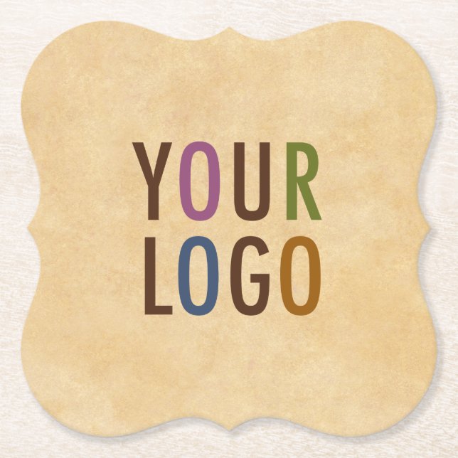 Bracket Pulpboard Paper Coasters Custom Logo (Front)