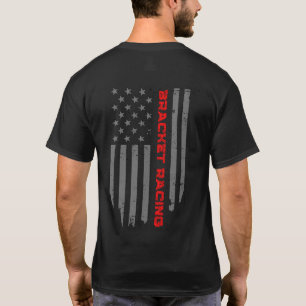 Bracket Racing USA American Flag Patriotic T-Shirt