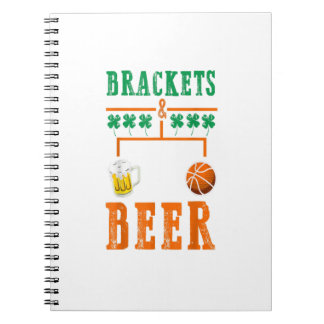Brackets And Beer March Basketball College Madness Notebook