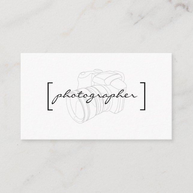 Brackets / Photographer Business Card (Front)