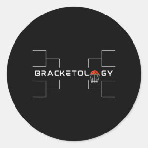 Bracology March Is For Basball Bracs And Classic Round Sticker