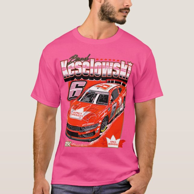 Brad Keselowski  Classic Kings Hawaiian Edition T-Shirt (Front)