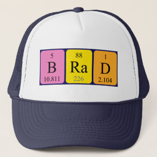 Brad periodic table name hat
