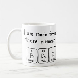 Brad periodic table name mug