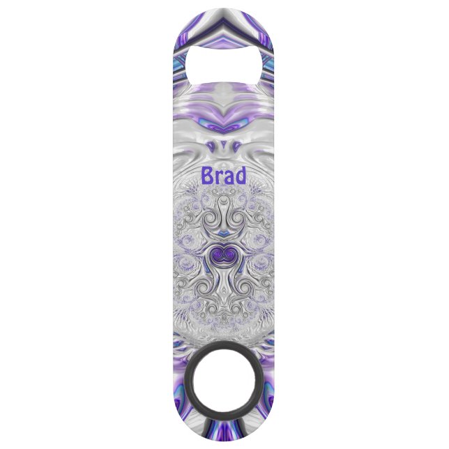 BRAD ~ Purple Silver White ~ Original Fractal ~  (Front)