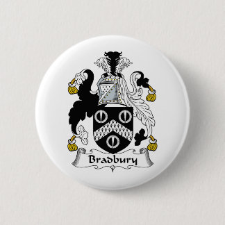 Bradbury Family Crest 6 Cm Round Badge