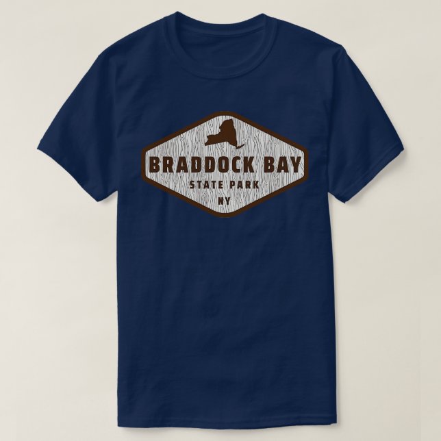 Braddock Bay State Park New York Tree Log Texture  T-Shirt (Design Front)