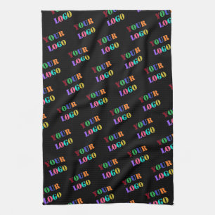 Braded Custom Company Logo Kitchen Towel Example