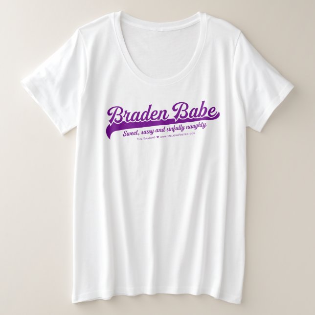 Braden Babe Tshirt up to 4x (Design Front)