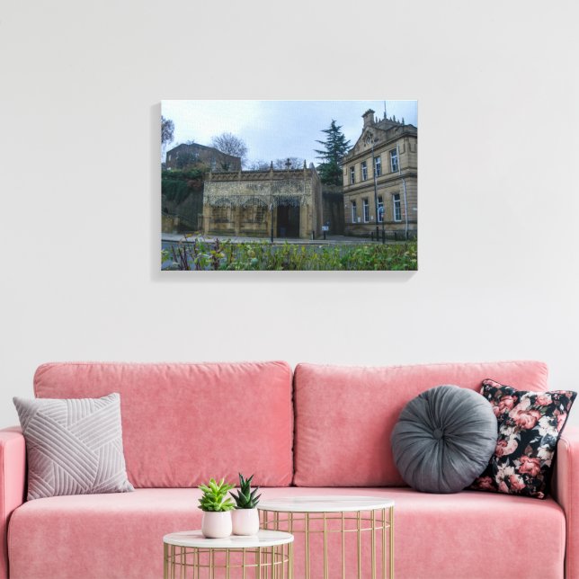 Bradford Cathedral Entrance Canvas Print (Insitu(LivingRoom))