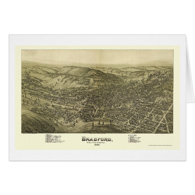Bradford, PA Panoramic Map - 1895 (Front Horizontal)