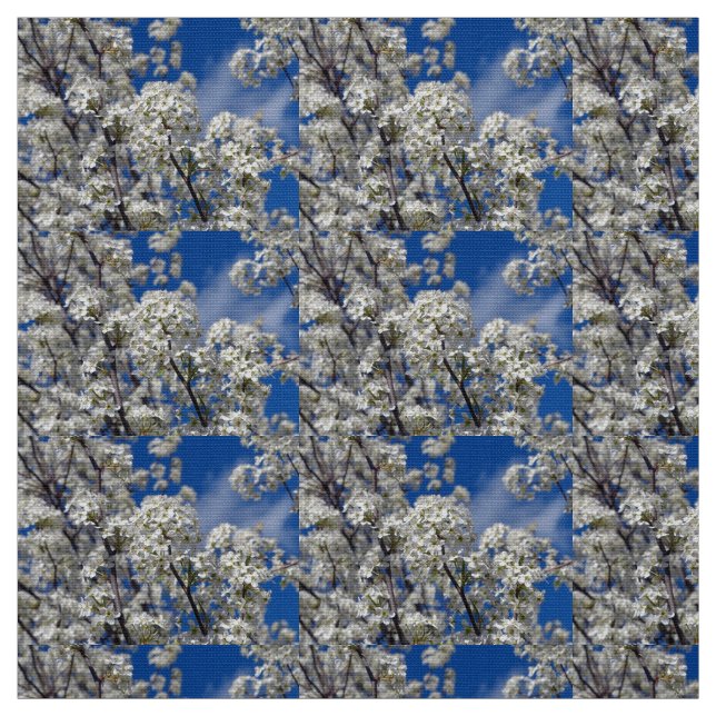 Bradford Pear Blooms Fabric (Swatch)