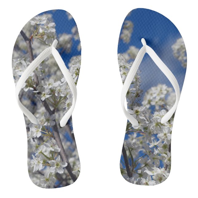 Bradford Pear Blooms Jandals (Footbed)