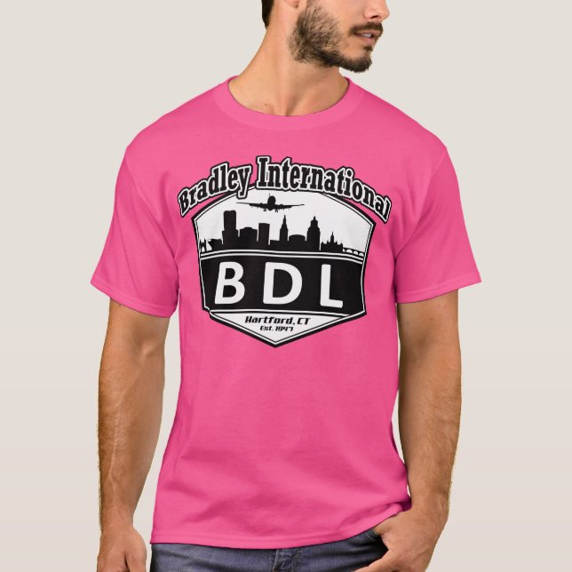 Bradley International Airport Code T-Shirt (Front)