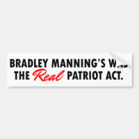 Bradley Manning Bumper Sticker