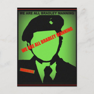 Bradley Manning Design Postcard