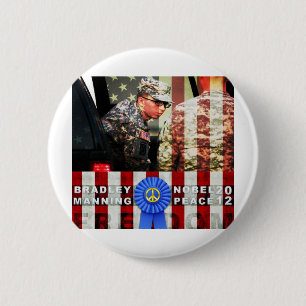 Bradley Manning for Nobel Peace Prize 6 Cm Round Badge