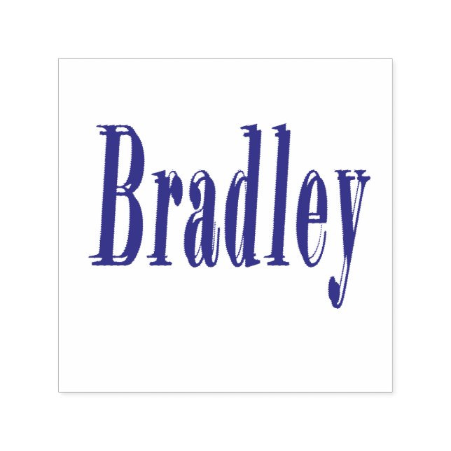 Bradley, Name  Logo, Self-inking Stamp (Design)
