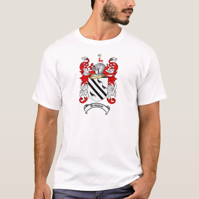 BRADSHAW FAMILY CREST -  BRADSHAW COAT OF ARMS T-Shirt (Front)