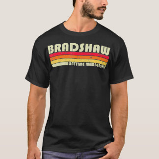BRADSHAW Surname Funny Retro Vintage 90s Birthday  T-Shirt